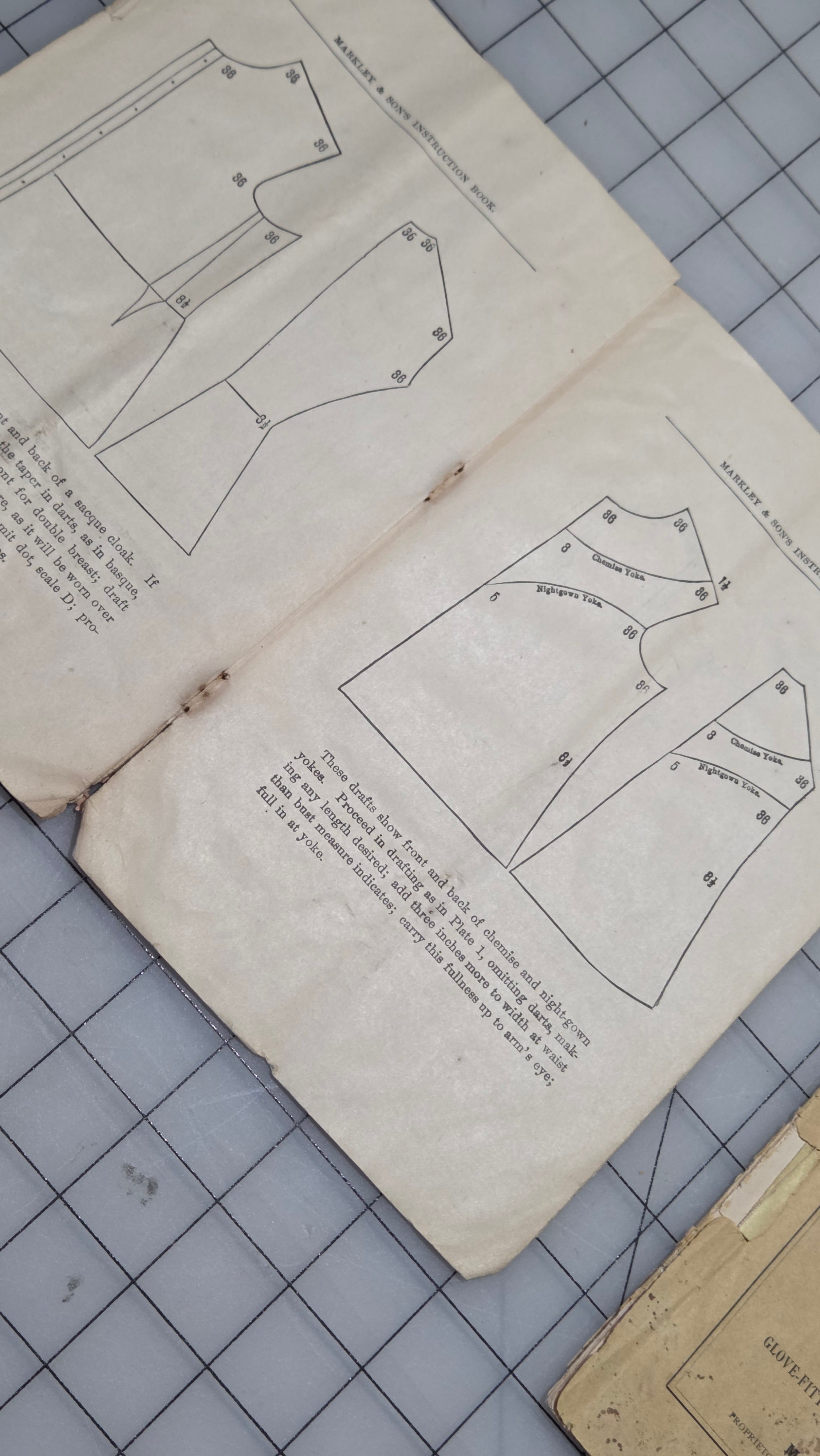 Set 2 Markley & Sons Instruction Glove Fitting System Dress Cutting 1889 Catalog