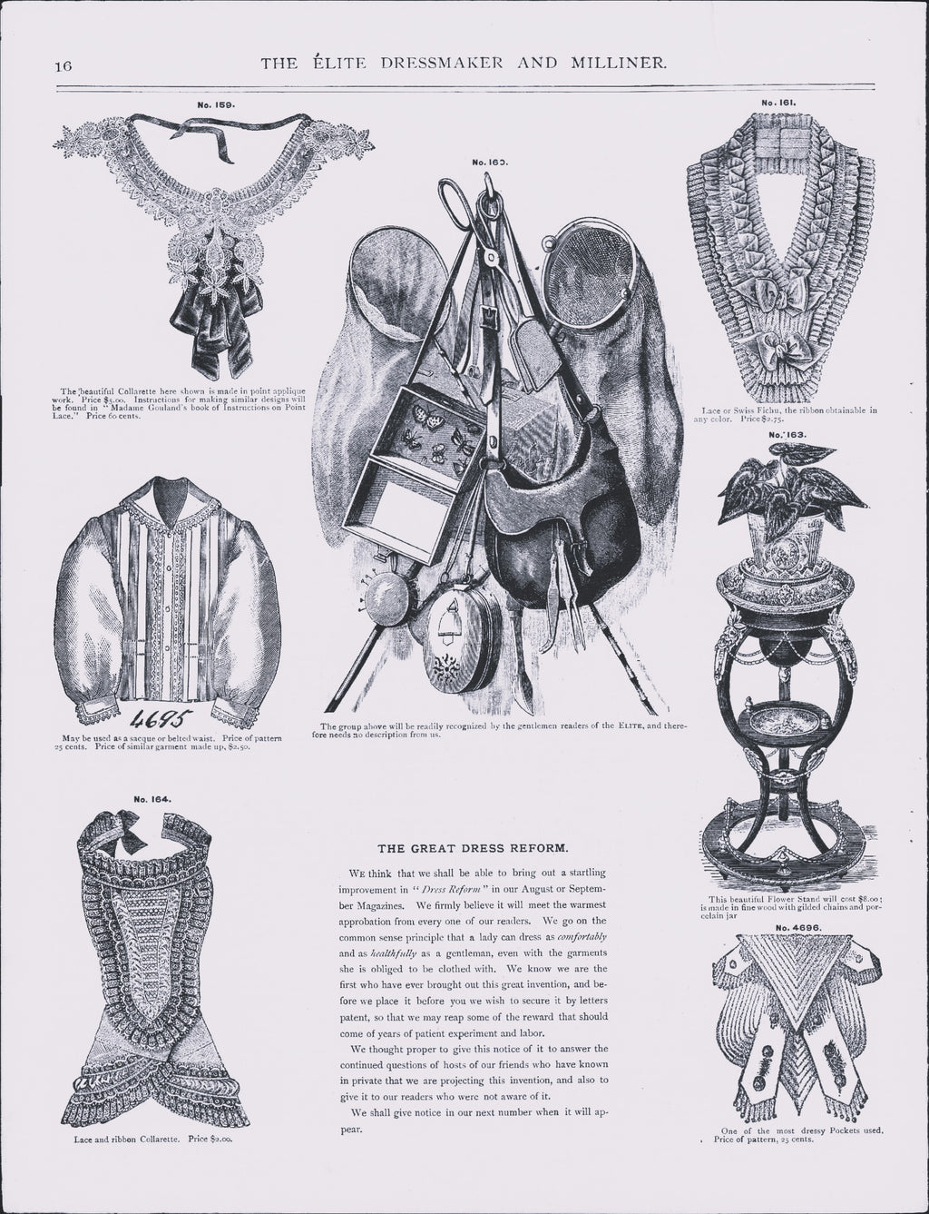 The Elite Dressmaker and Milliner, 1877 July, Vol 1 No 12, E-book INSTANT DOWNLOAD.📥