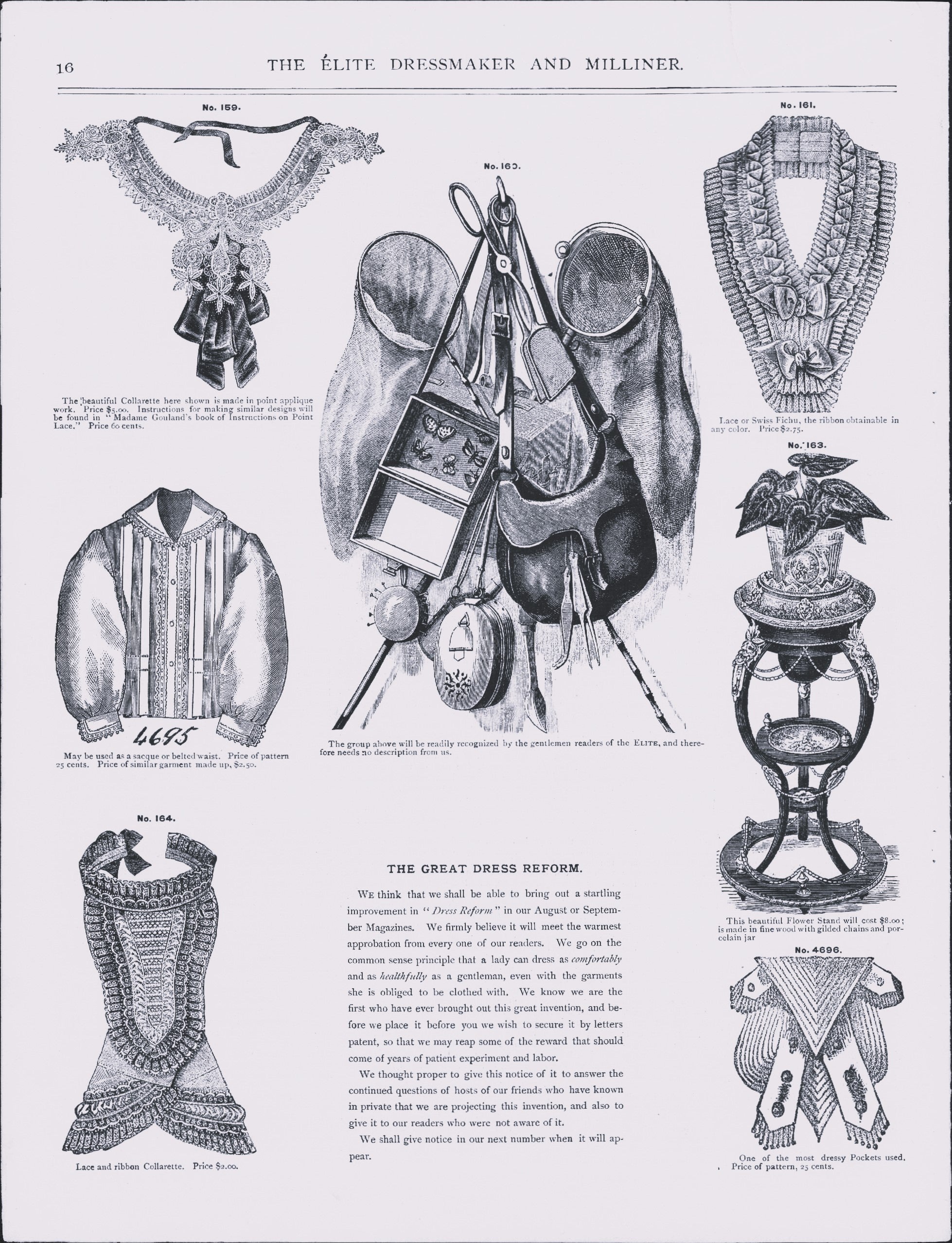 The Elite Dressmaker and Milliner, 1877 July, Vol 1 No 12, E-book INSTANT DOWNLOAD.📥