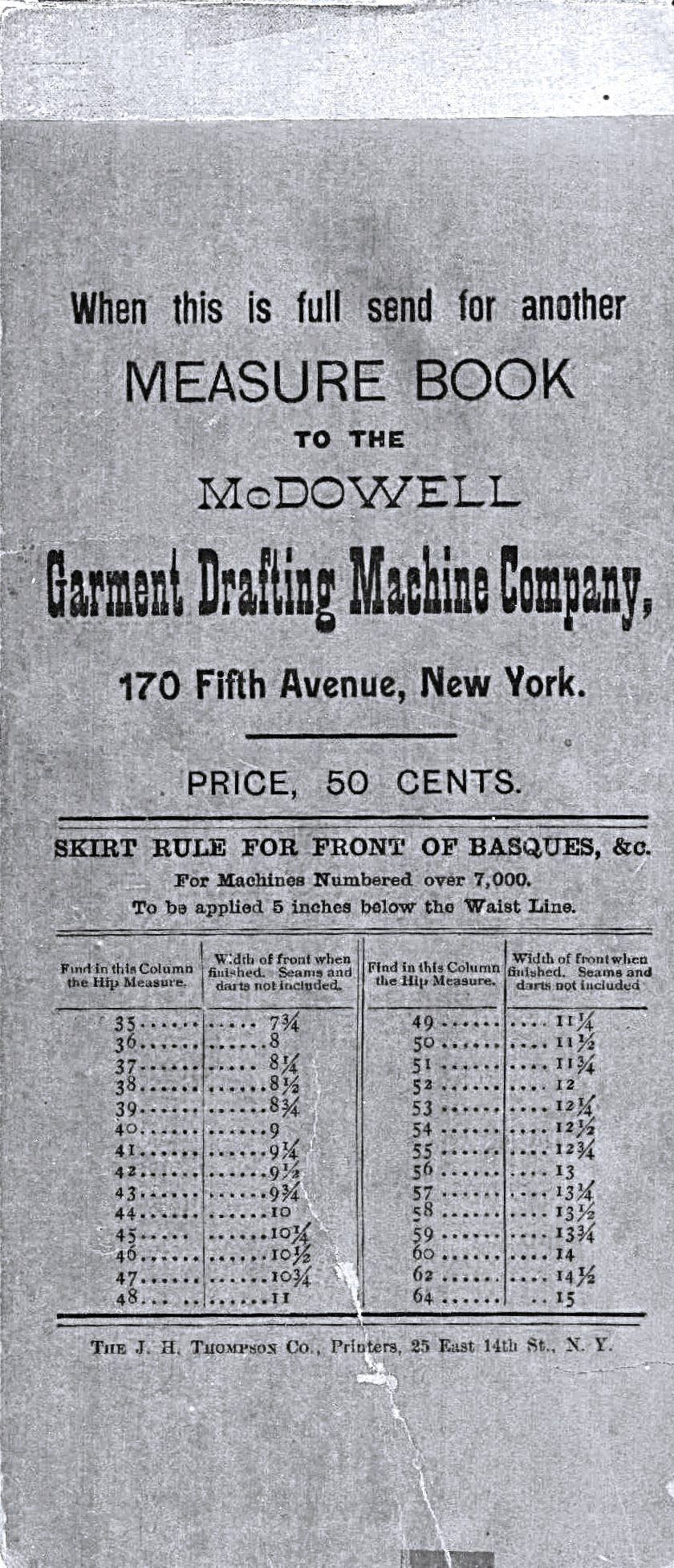 📥 McDowell Drafting & Cutting Dresses / Measure Book. 1891 Instruction Book Garment Drafting Machine Co. Patterns. E-book DOWNLOAD