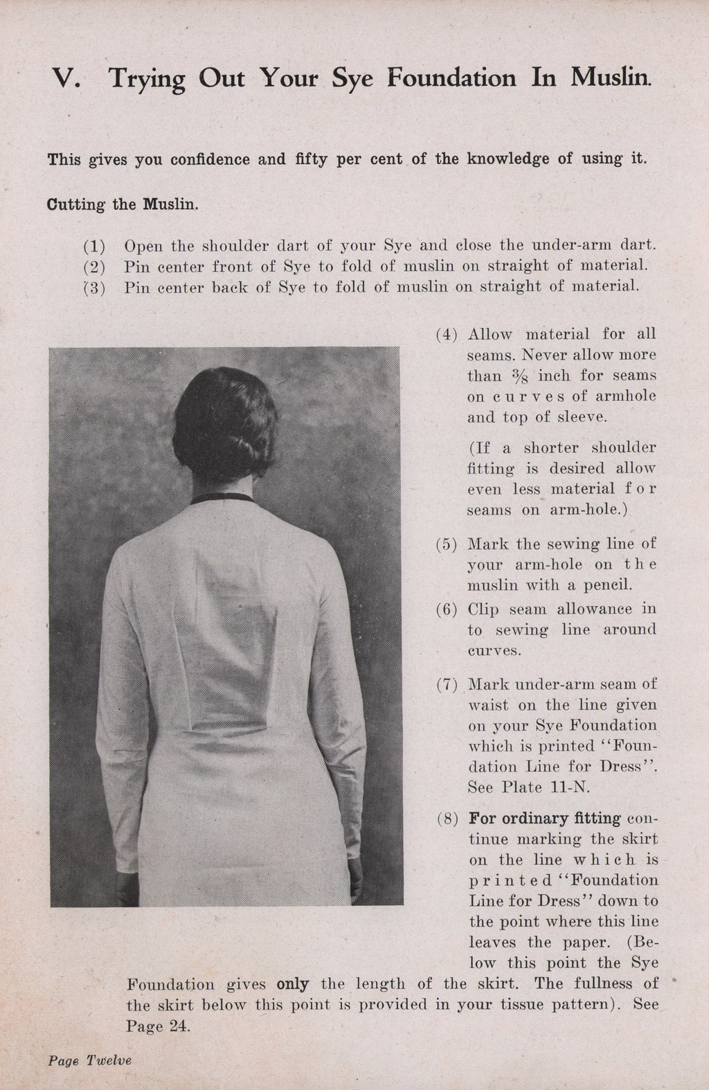 Sye Foundation Pattern Instruction Antique Catalog Helen Hall 1931