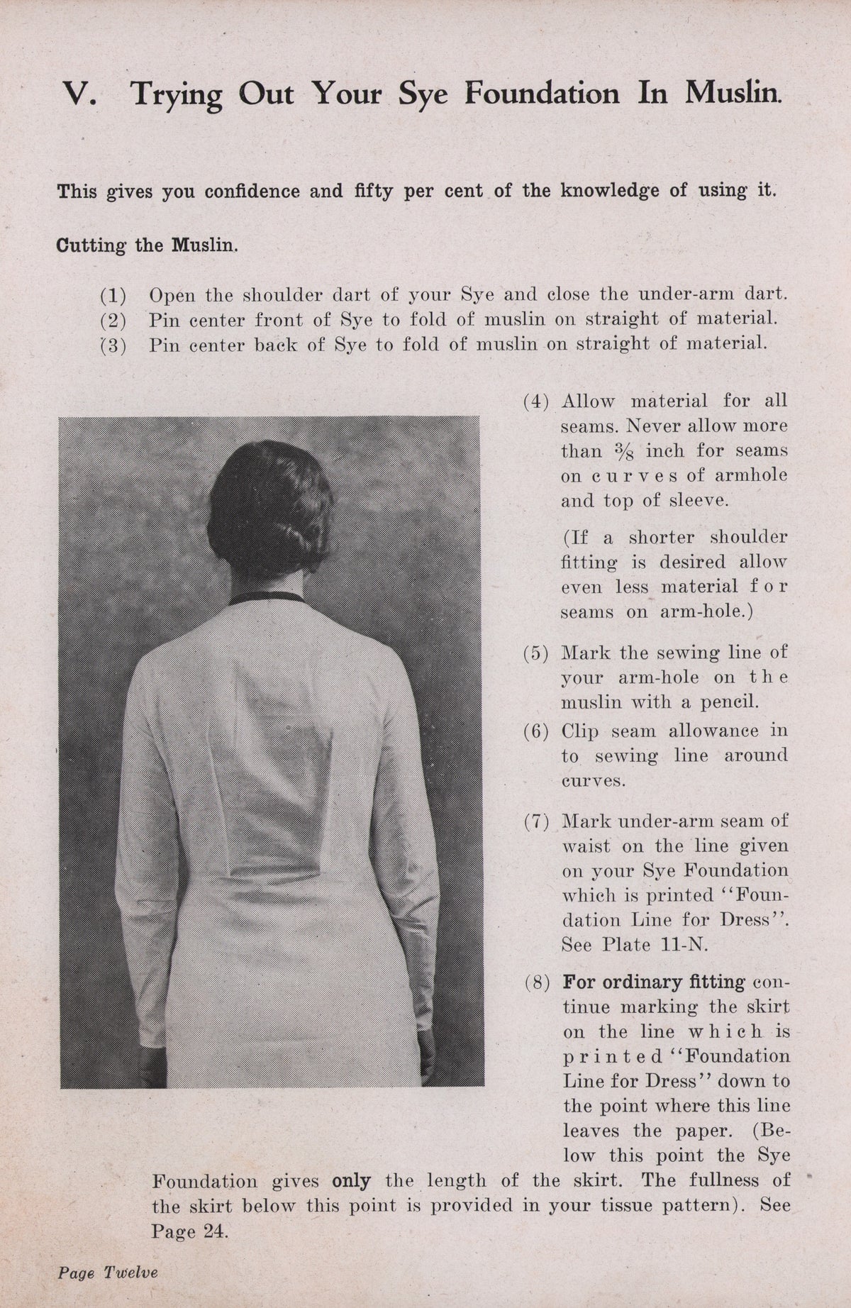 Sye Foundation Pattern Instruction Antique Catalog Helen Hall 1931