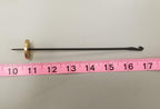 Spin Cotton Fiber Kit. Painted TEAL Wood Support Bowl & Brass Thakli Spindle.