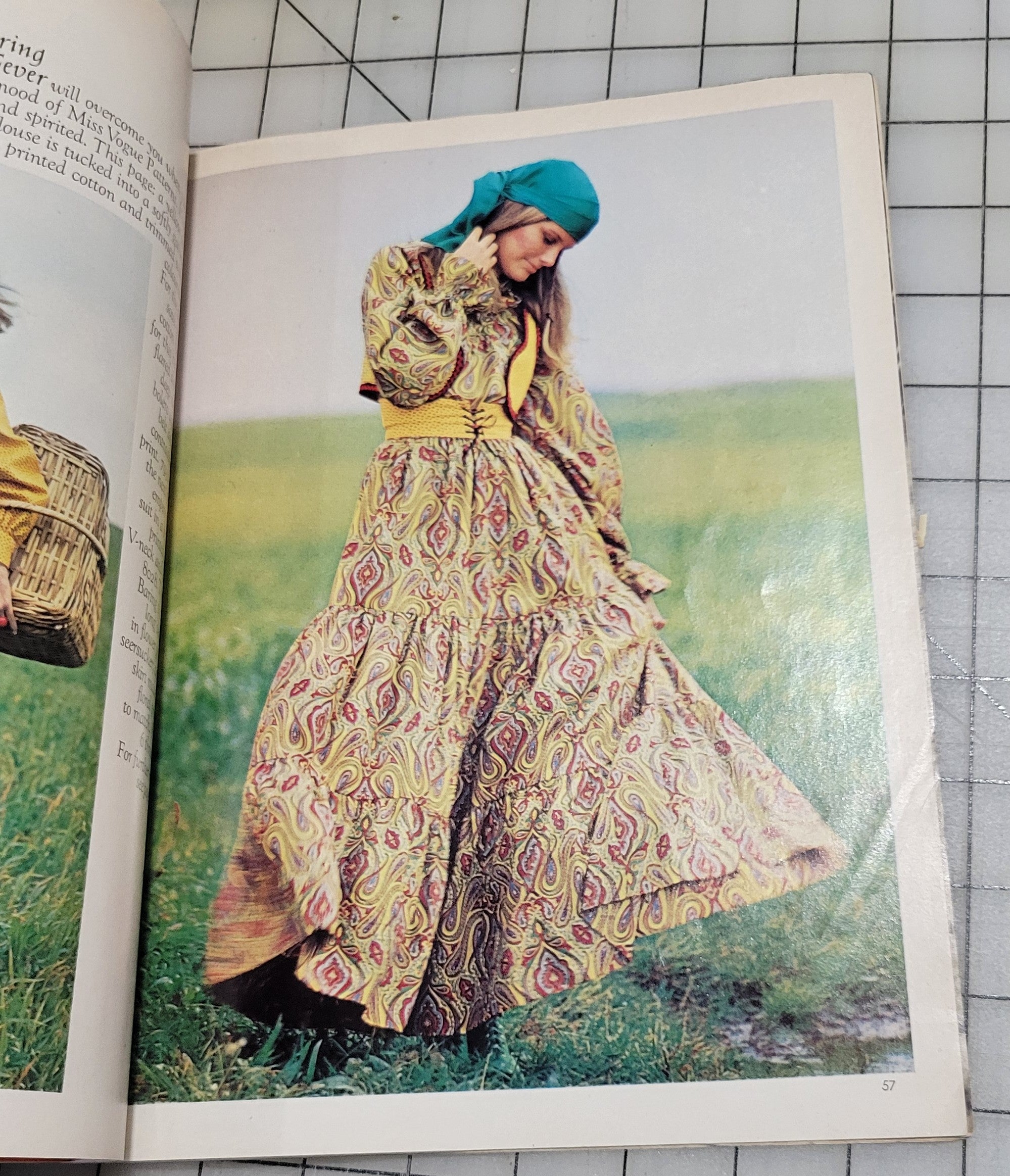 Vogue Pattern Book International April May 1971 Fashion News Feature Dress