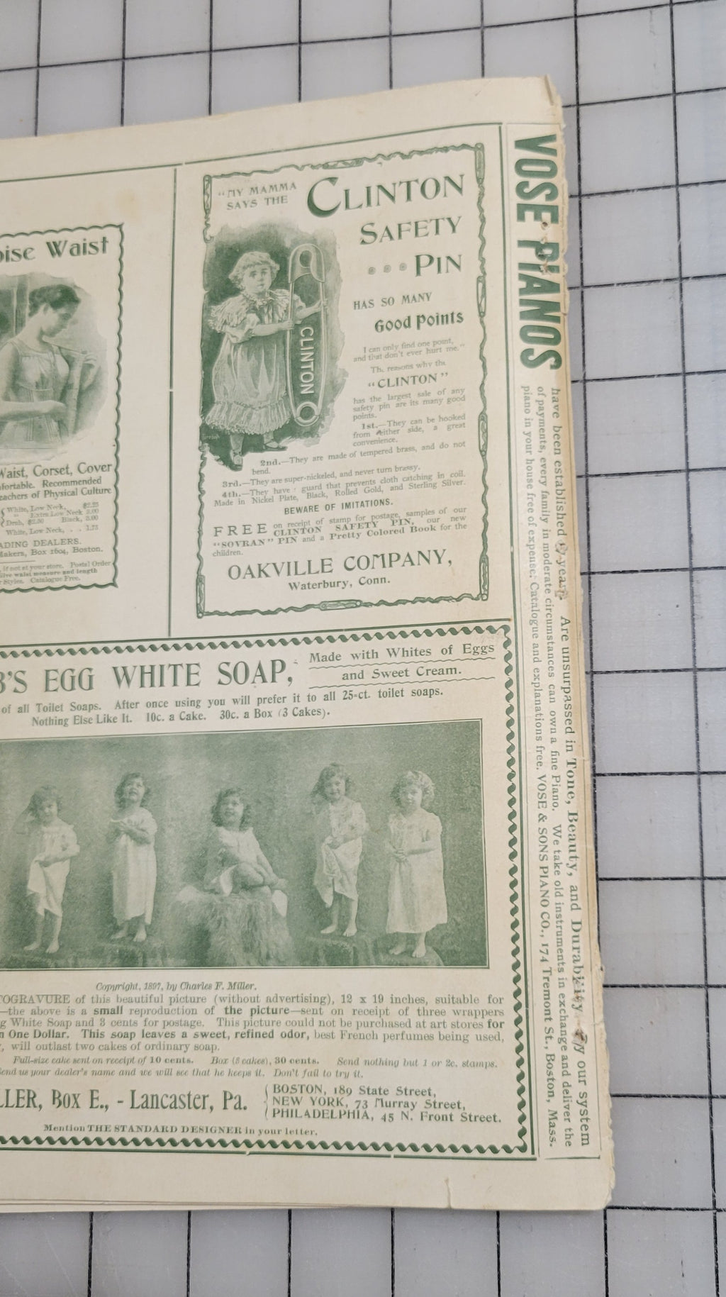 Standard Designer May 1898 Fashion Company NY Dress Ladies Booklet Catalog