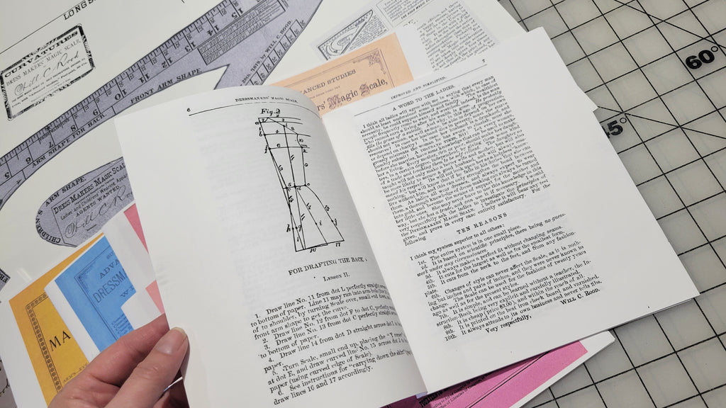 Will Rood Dressmaker Magic Scale 1890s - Instruction Booklets and Rulers - Reprints