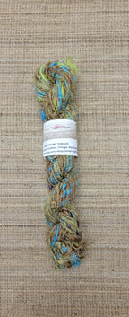 Linen Reclaimed Thread Skeins. Upcycled Hand-Spun Yarn.