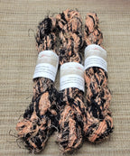 Linen Reclaimed Thread Skeins. Upcycled Hand-Spun Yarn.