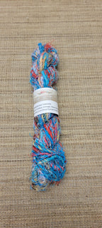 Linen Reclaimed Thread Skeins. Upcycled Hand-Spun Yarn.