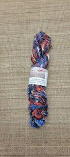 Linen Reclaimed Thread Skeins. Upcycled Hand-Spun Yarn.