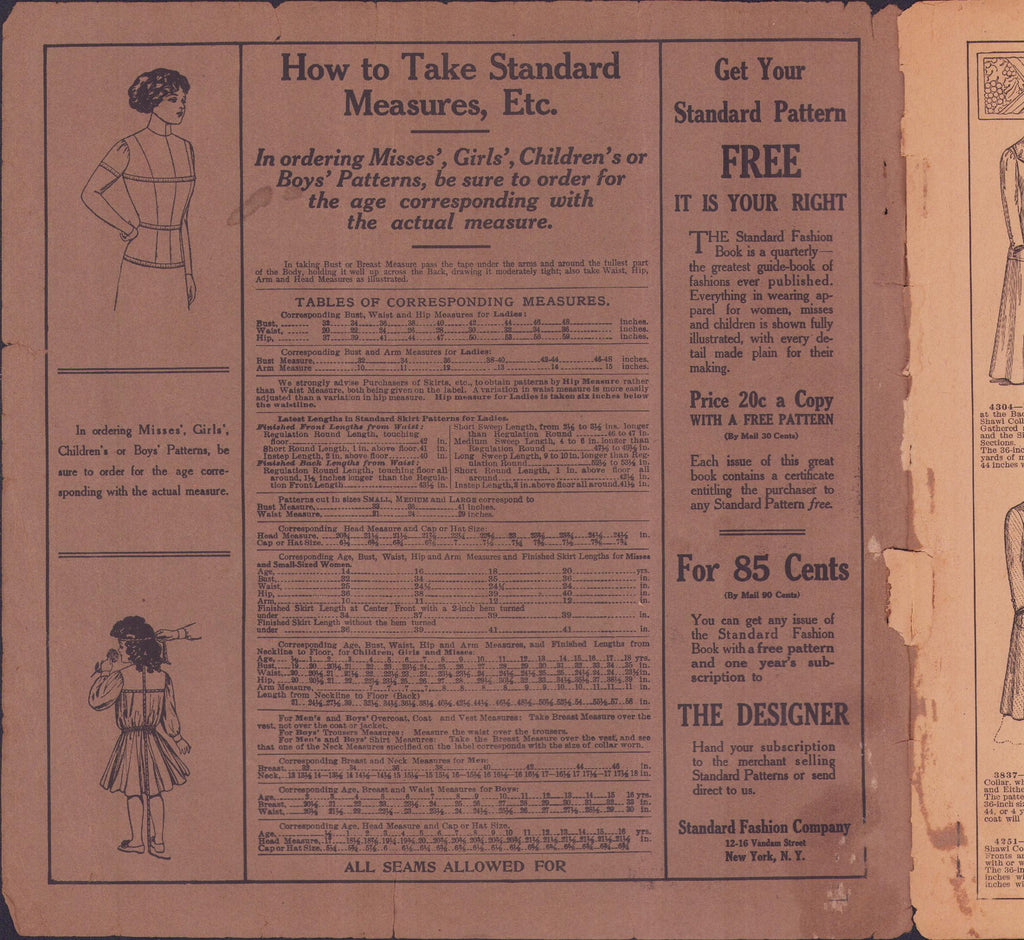Standard Patterns, 1910 The Handy Catalogue Autumn / Winter. E-book DOWNLOAD.📥