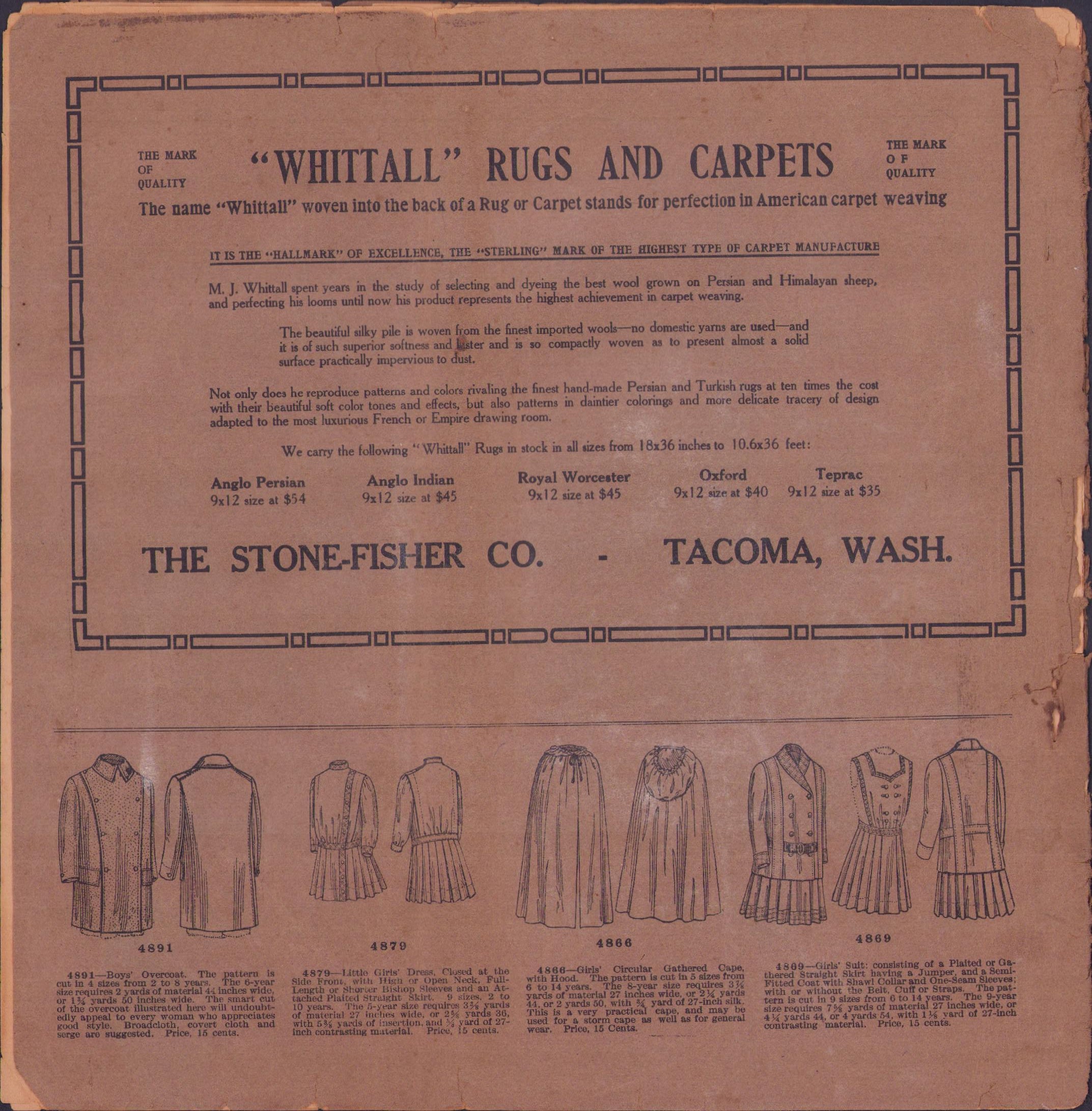 Standard Patterns, 1910 The Handy Catalogue Autumn / Winter. E-book DOWNLOAD.📥