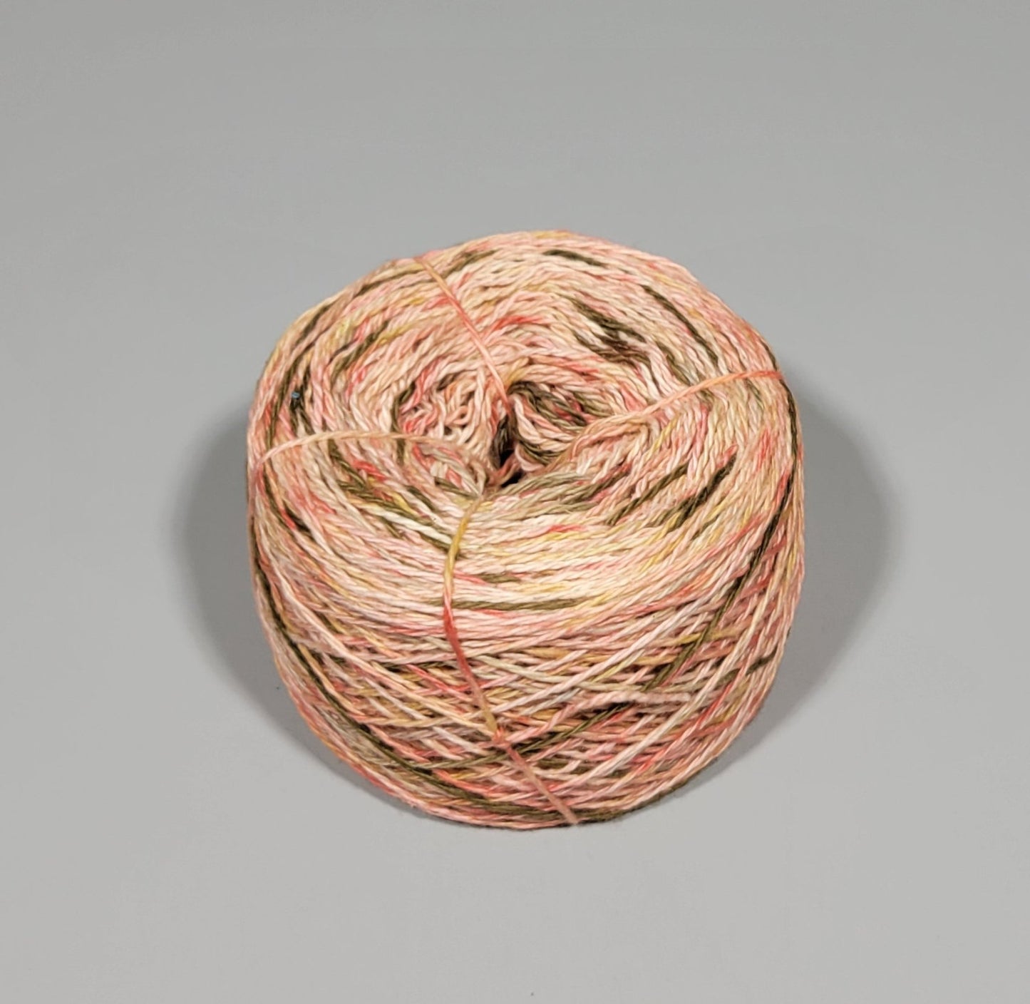 Cotton & Linen Yarn. 370 Yards. Fingering Weight.
