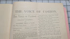 Original. The Voice of Fashion Pattern Book Fall 1886, Goldsberry, Doran, Nelson