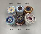 Linen Fabric Rolls - Reclaimed Dress Fabrics - 10 Yards x 3" rolls. Various Colors.