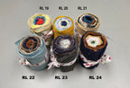 Linen Fabric Rolls - Reclaimed Dress Fabrics - 10 Yards x 3" rolls. Various Colors.