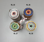Linen Fabric Rolls - Reclaimed Dress Fabrics - 10 Yards x 3" rolls. Various Colors.