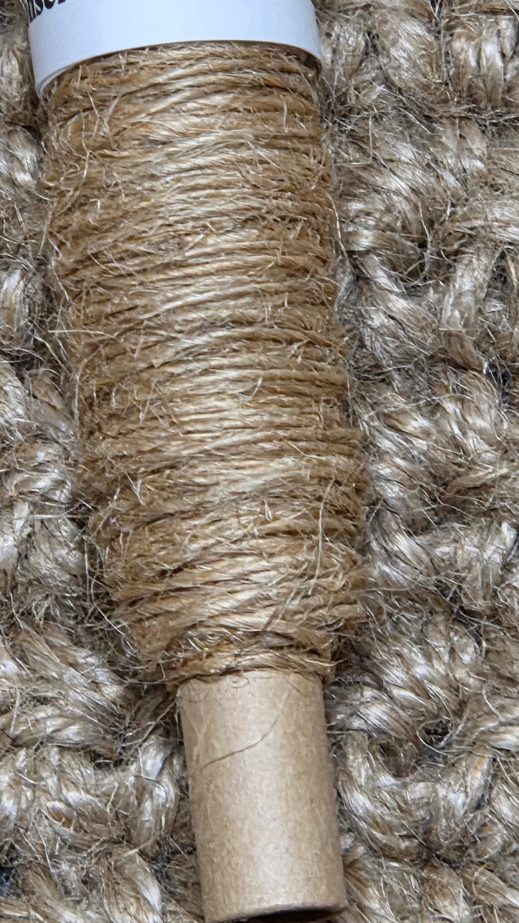 Thread Jute. 25 Yards Bobbin. Lace Weight. Natural Color.