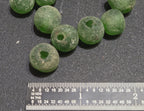 Beads Reclaimed Glass. Set of 10. Sea Glass Size 10mm.
