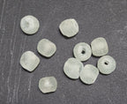 Beads Reclaimed Glass. Set of 10. Sea Glass Size 10mm.