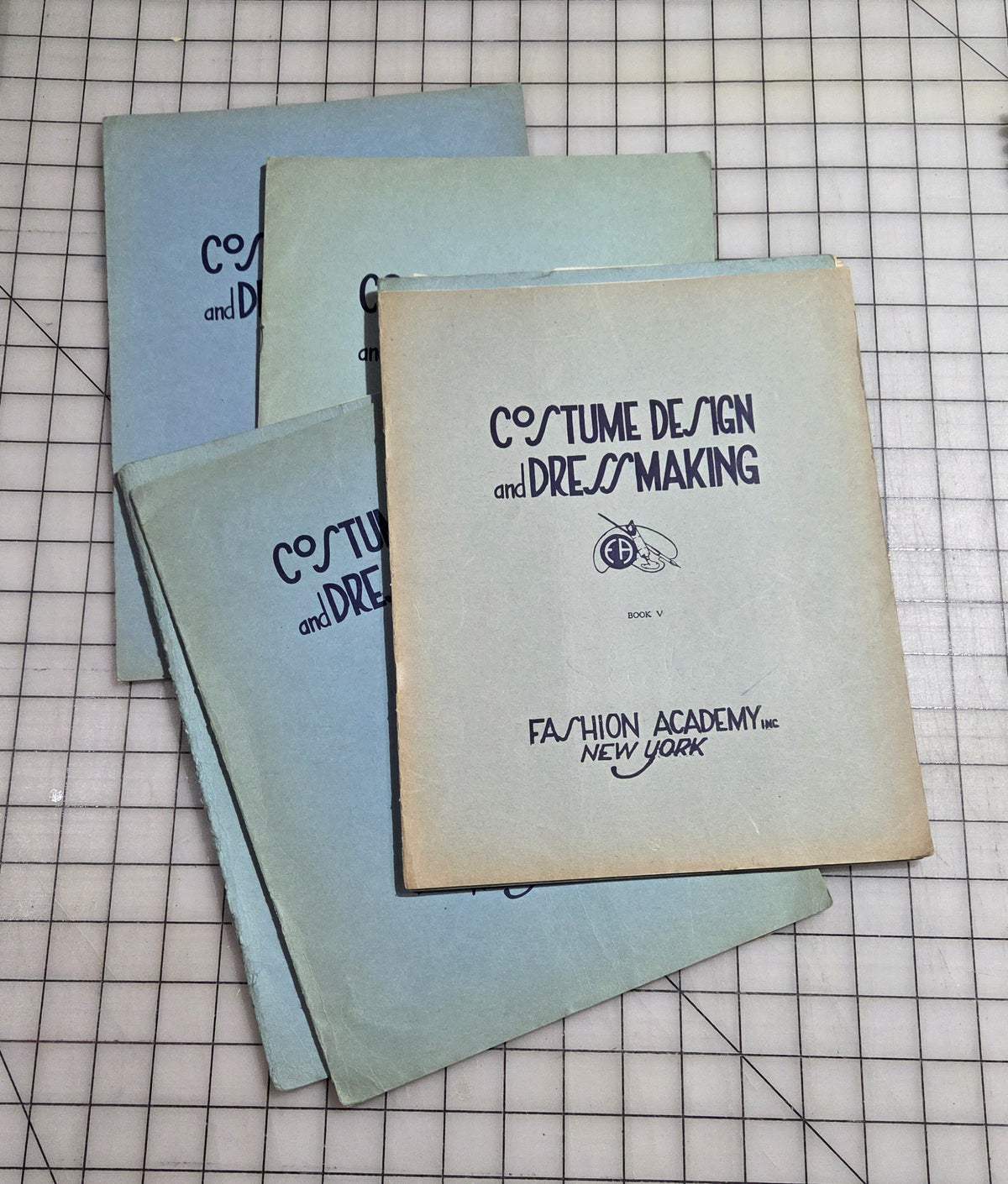 Fashion Academy Course 6 Book Lot NY Dress Making Costume Design 1920 Book 3-8