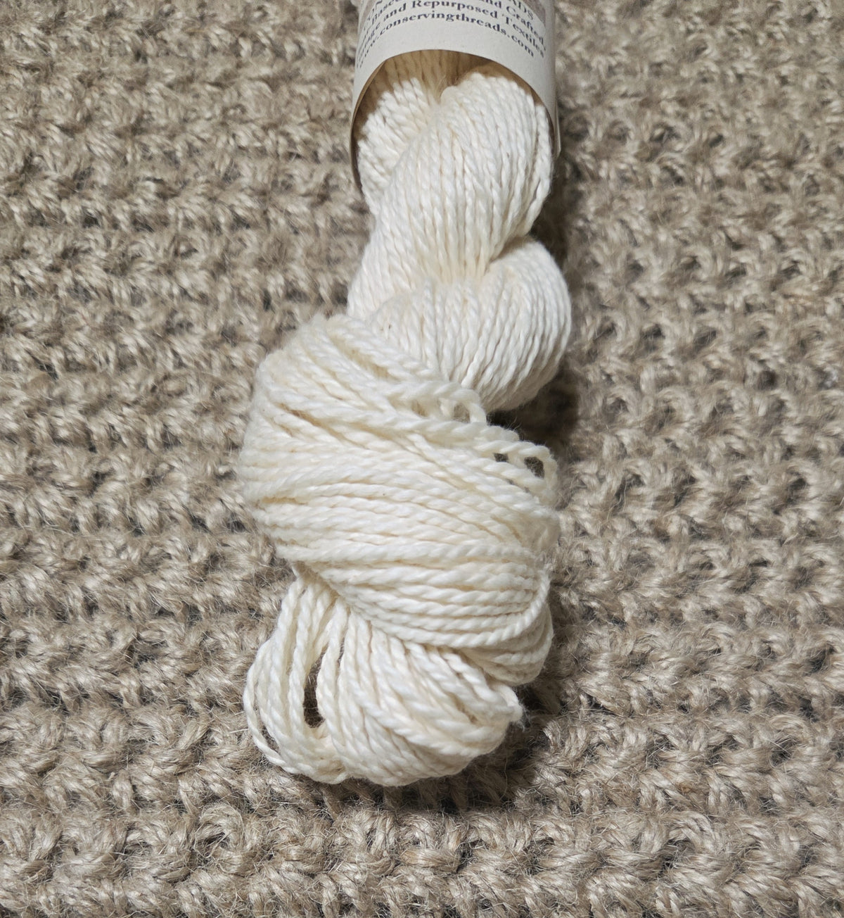 Organic Cotton Yarn. USA Grown. Fingering Weight - 110 Yards Skein