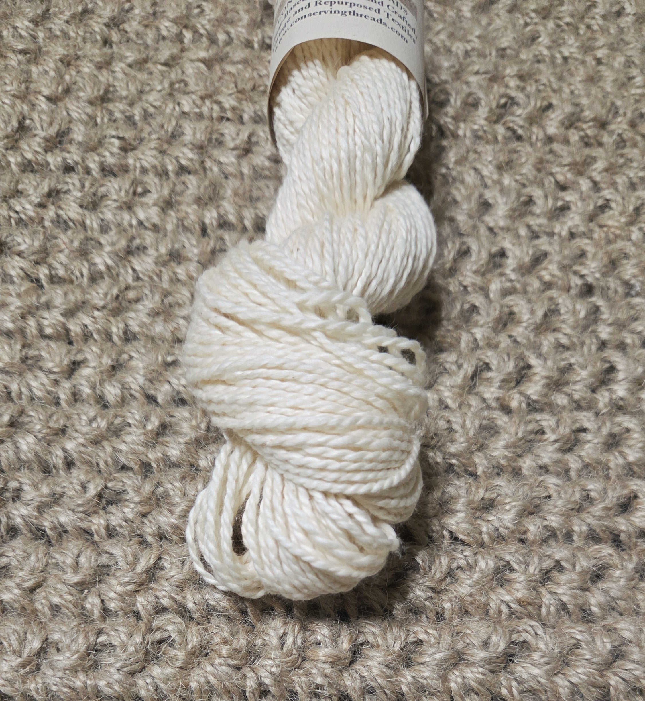 Organic Cotton Yarn. USA Grown. Fingering Weight - 110 Yards Skein