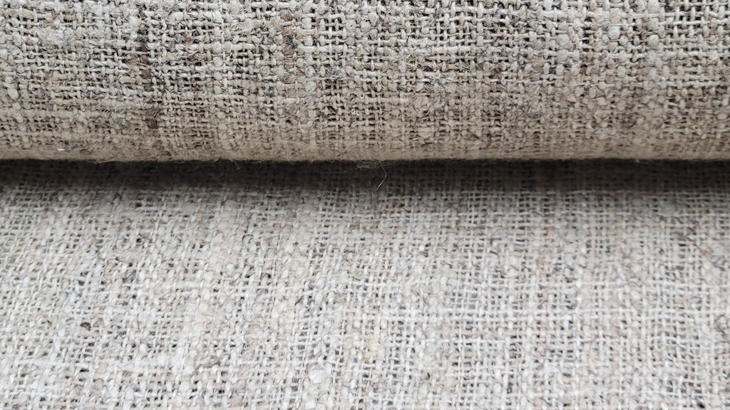 Nettle Hand Loom Woven Fabric. By the 1/2 Yard. 100% Plant Fiber. 44" Wide