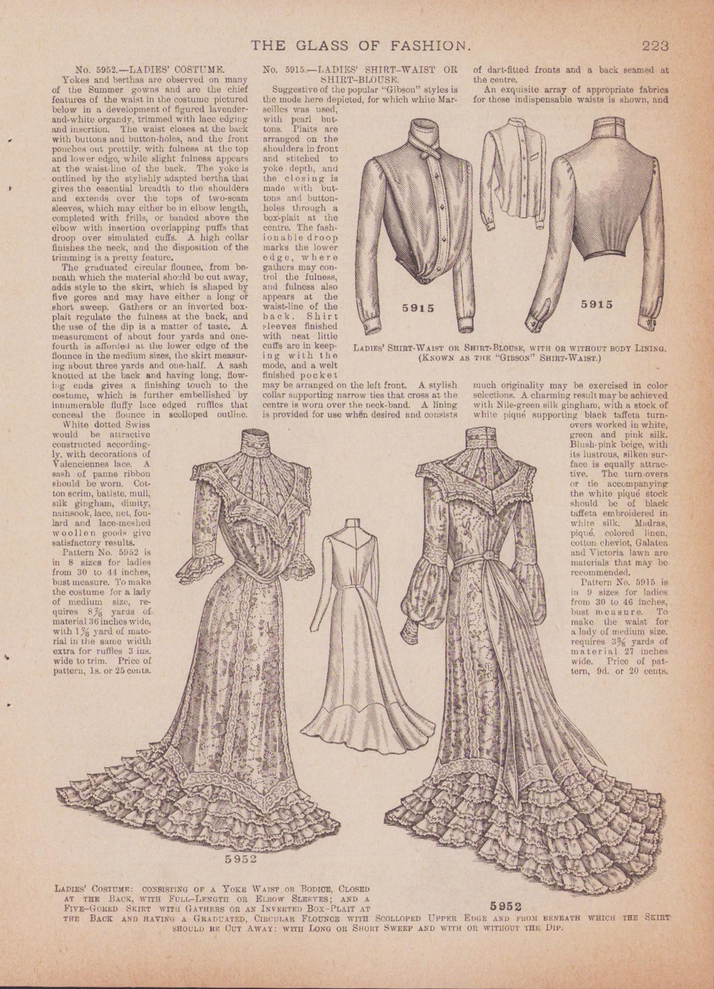 The Glass of Fashion, 1902 May, Butterick Publishing Co. Ltd., Vol 45 No 5.