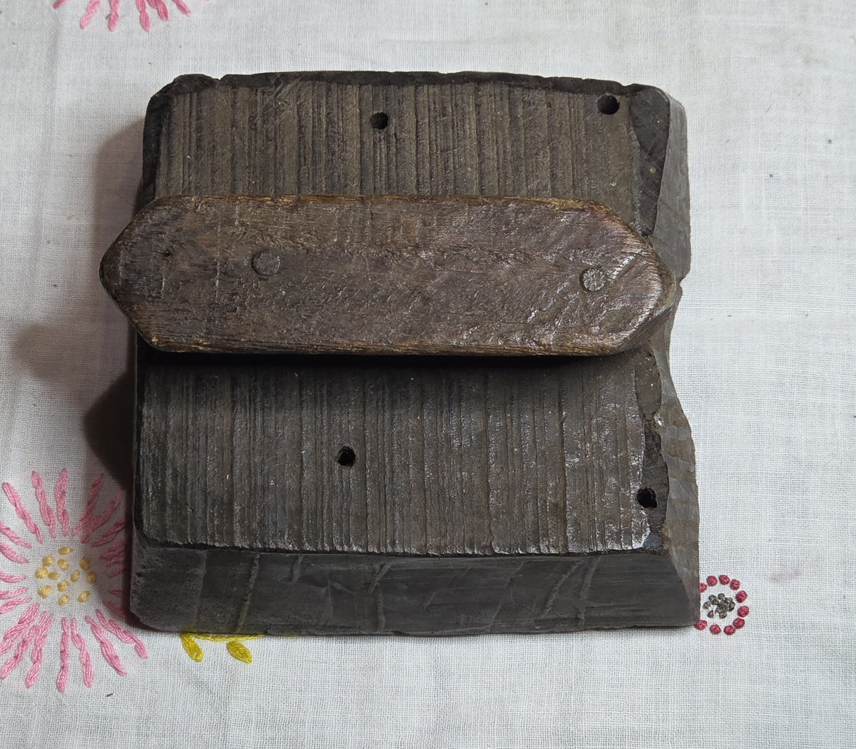 Wood Block Vintage Ink Stamping Hand Carved (medium block) Border Design