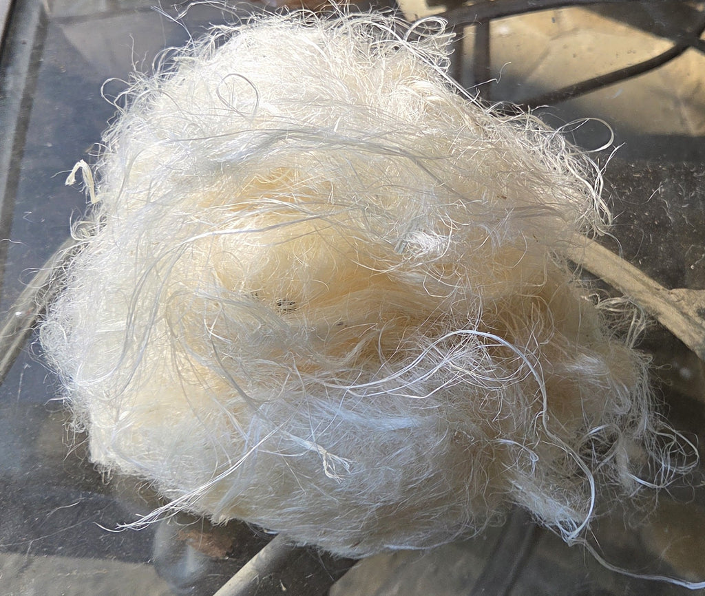 Screw Pine Stalk Fiber. Un-Combed. Raw Unfinished Bundles