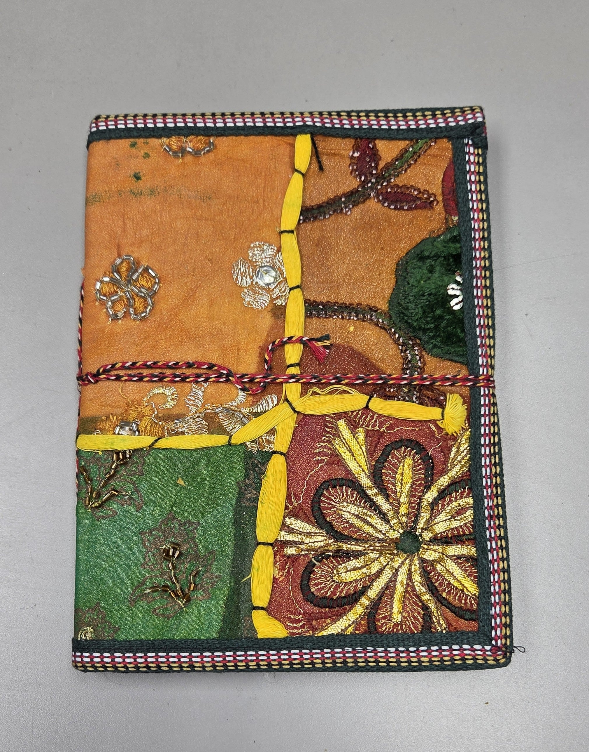 Art Journal Handmade Reclaimed Silk Saree (J71)