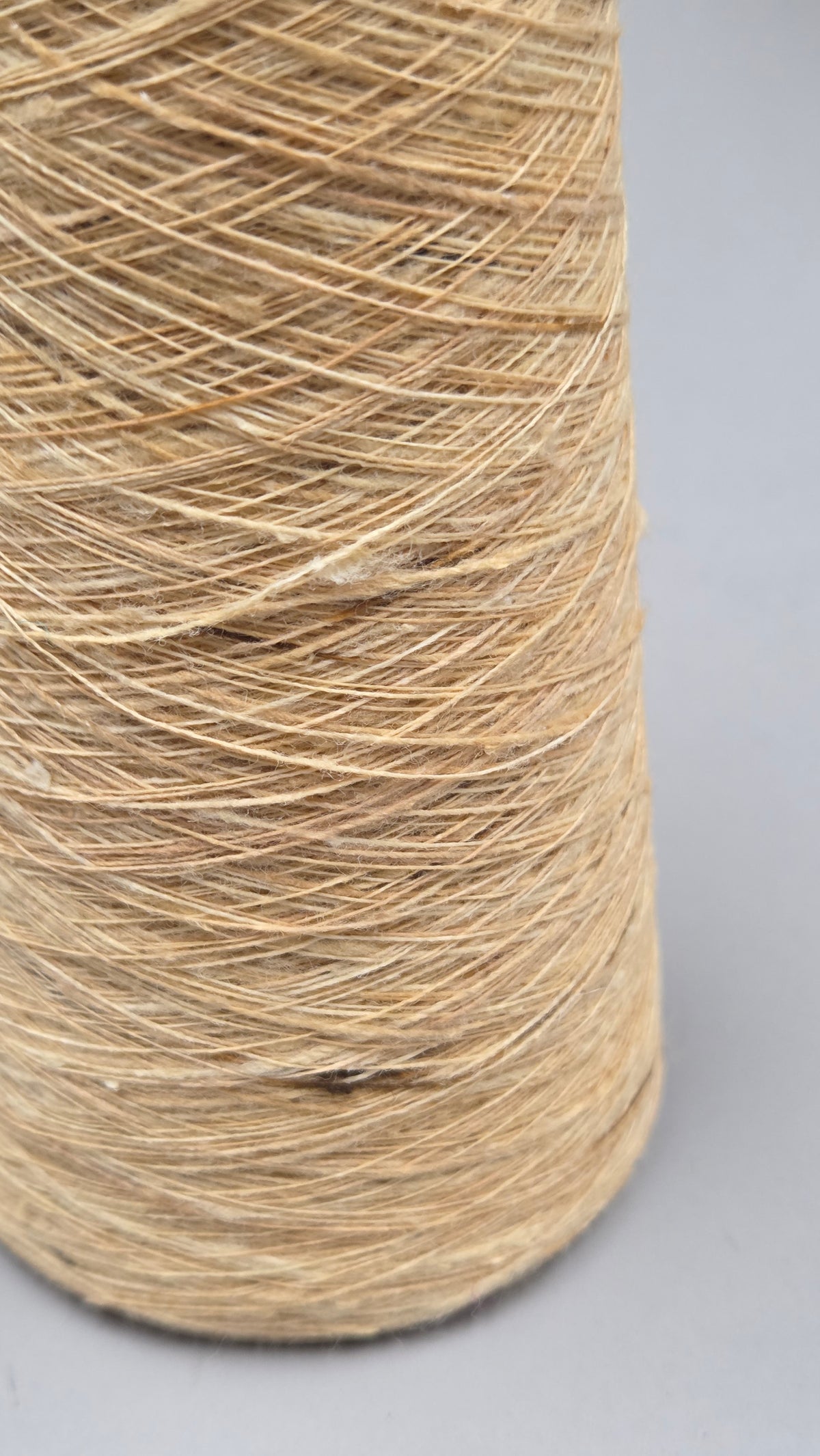 Ginger Root Plant + Cotton Yarn. 250 Yards. 40/1 - Single. Natural.