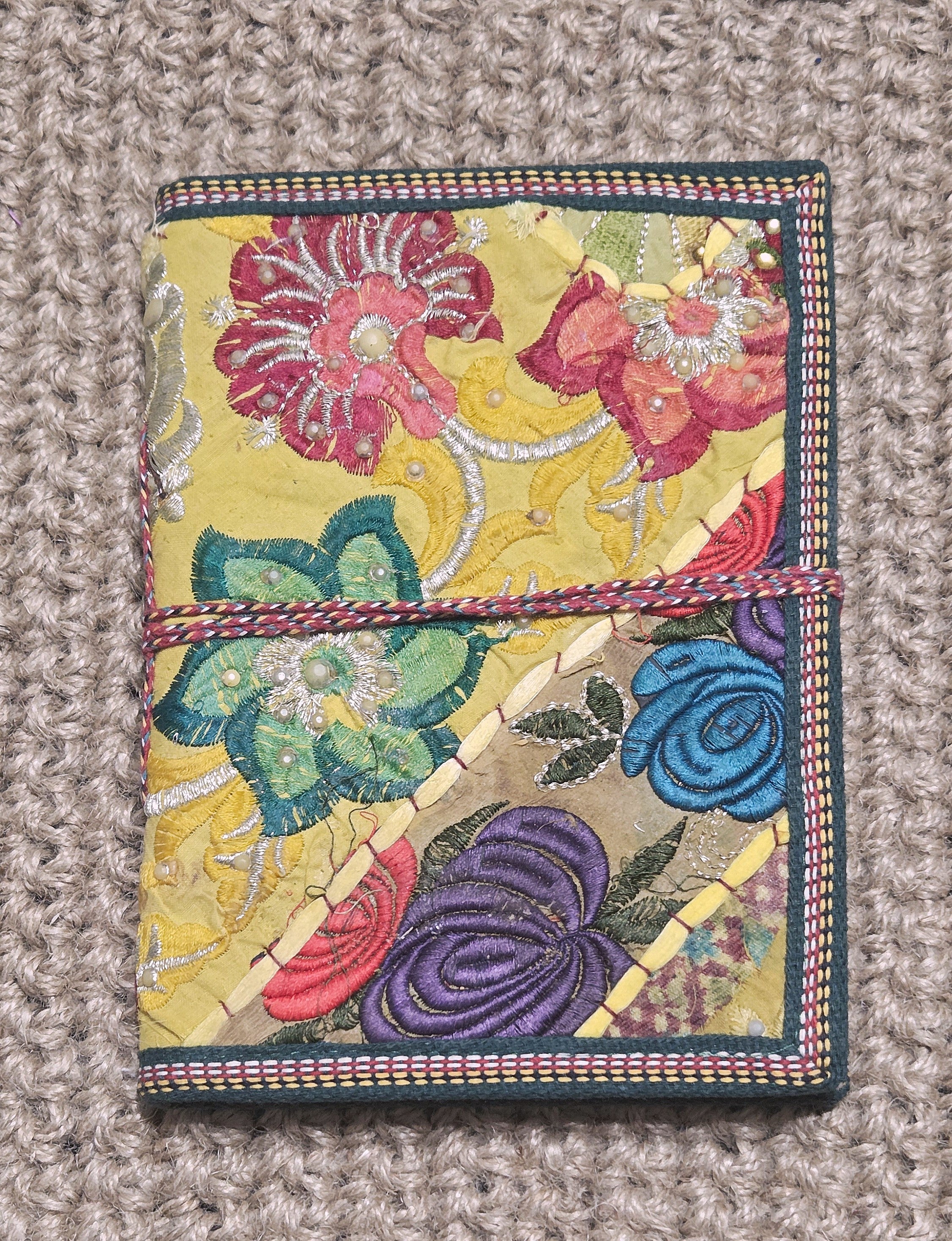 Art Journal Handmade Reclaimed Silk Saree (J23)