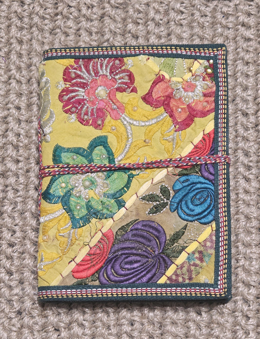 Art Journal Handmade Reclaimed Silk Saree (J23)