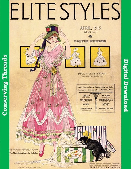 The Elite Styles. April 1915. Vol 19 No 4. E-book DOWNLOAD.📥