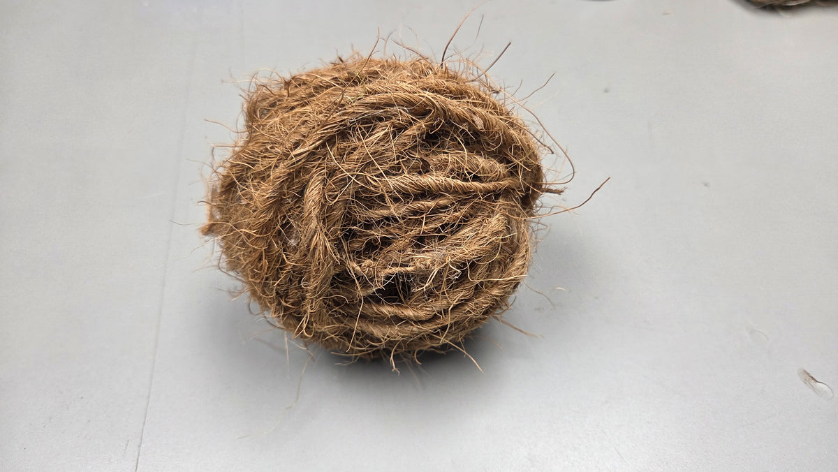 Coconut Yarn Cordage Handspun Single Natural. 18 Yards