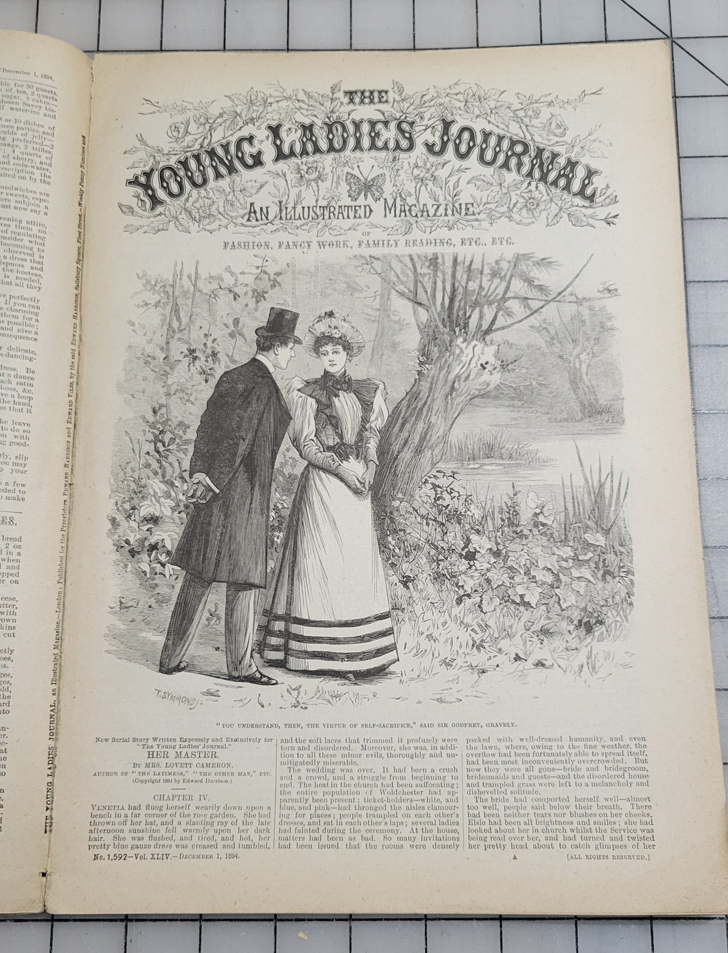 Young Ladies Journal 1894 Dec Antique Catalog Illustrated Fashion Victorian