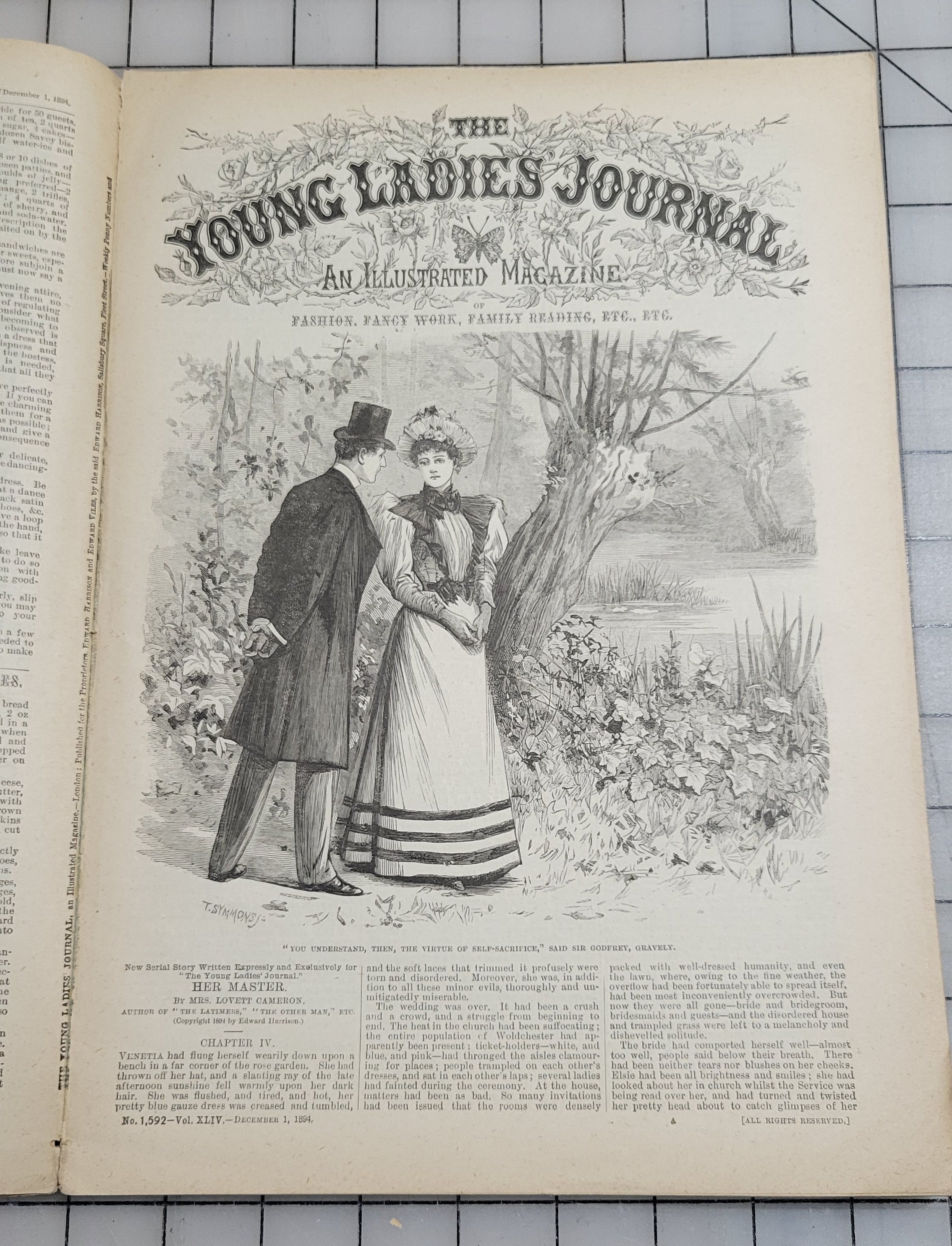 Young Ladies Journal 1894 Dec Antique Catalog Illustrated Fashion Victorian