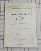 Liliputian 1884 Fashion Journal Mothers Help Girls April Catalog Victorian