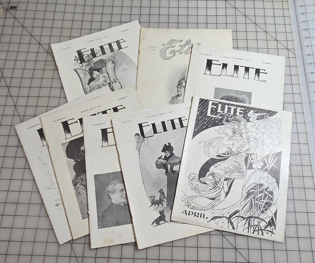 8 Elite Illustrated Society Journal Chicago 1894 - 1898 Fashion Print Armstrong