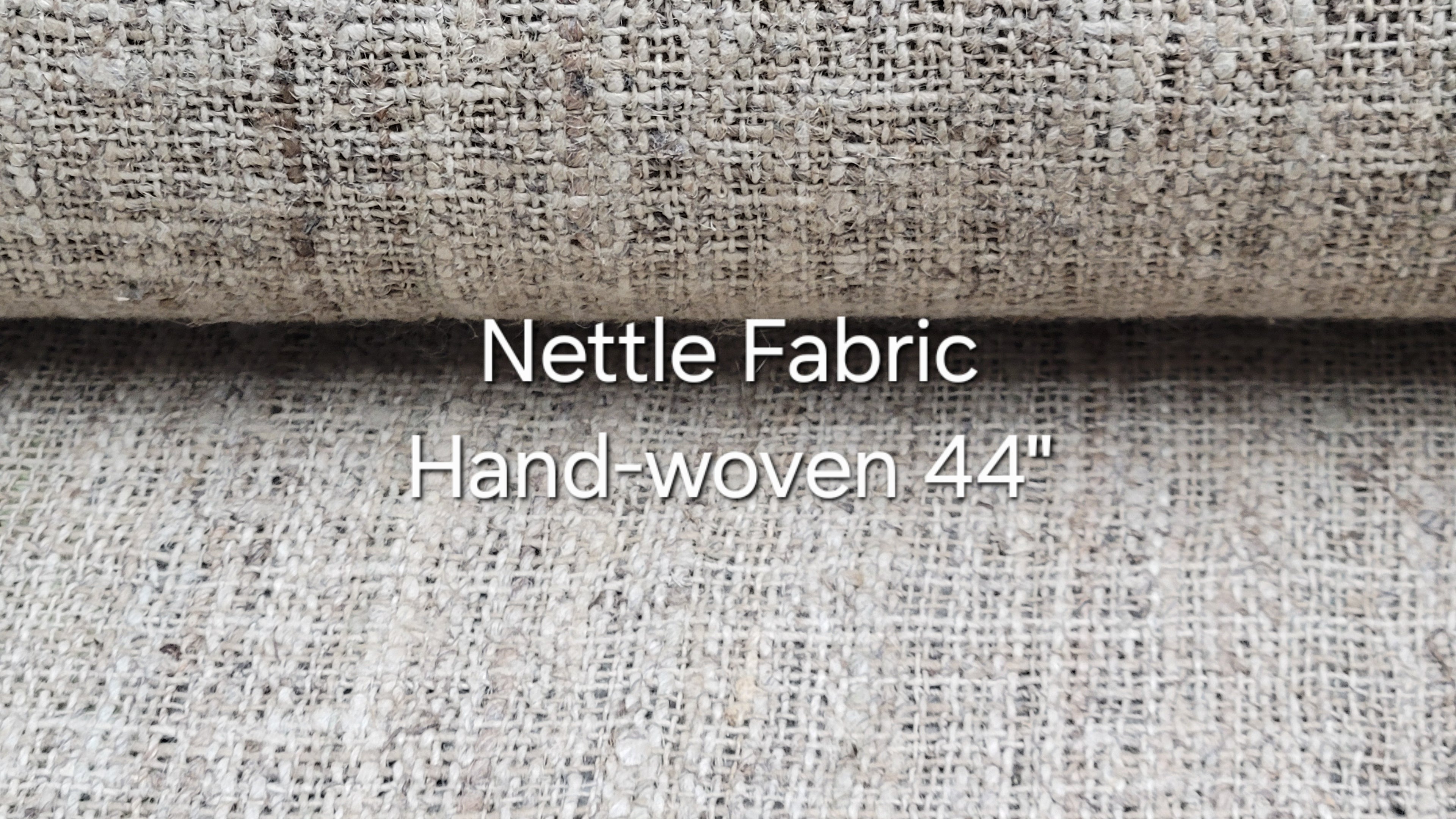 Nettle Hand Loom Woven Fabric. By the 1/2 Yard. 100% Plant Fiber. 44" Wide