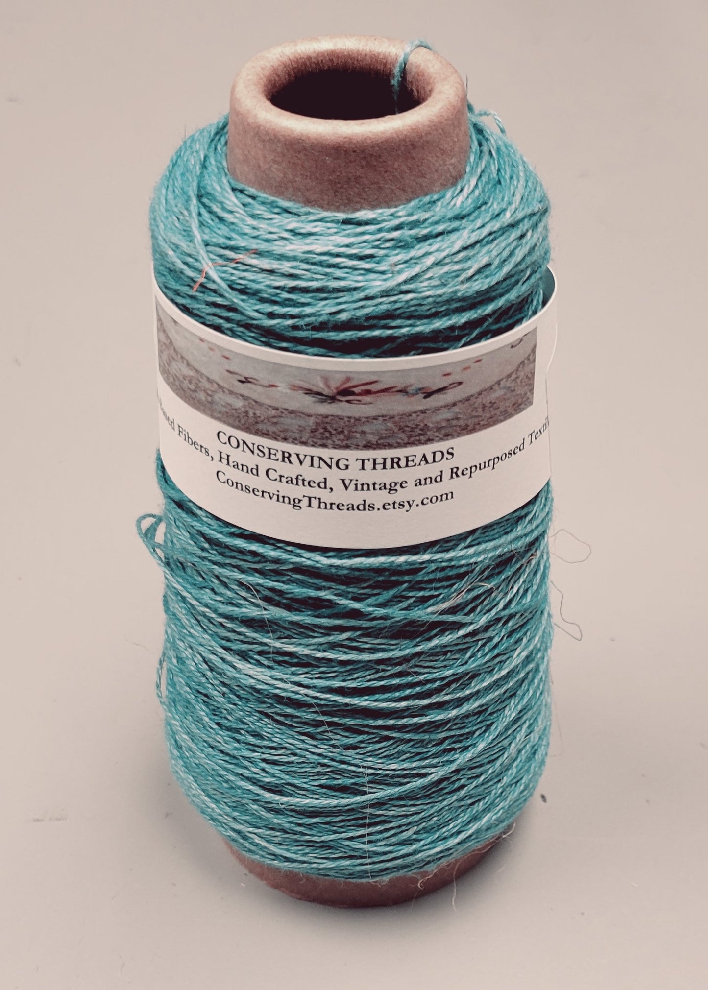 Linen Yarn, Small Batch Studio Dyed. Machine Spun 10/2 on Cone