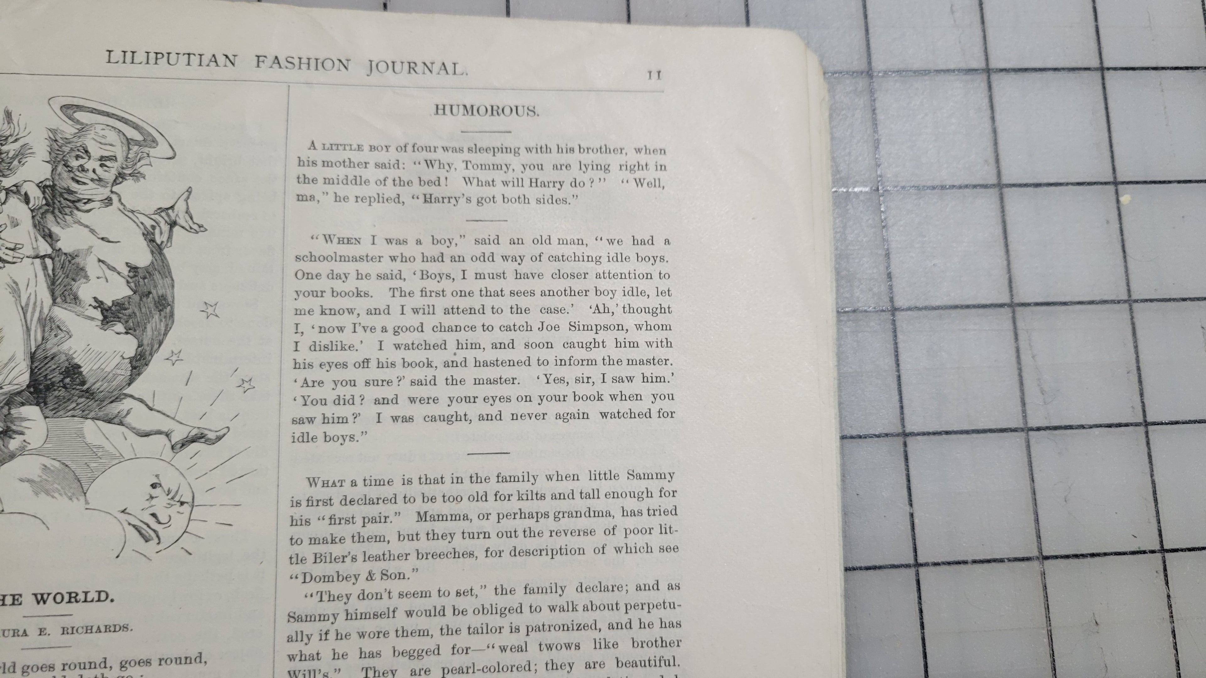 1884 Liliputian Fashion Journal Mothers Help Girls April Catalog Victorian