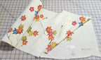 Roll Pre-War Japanese Textile Silk Fabric Kimono Floral Gold Stamp Yuki