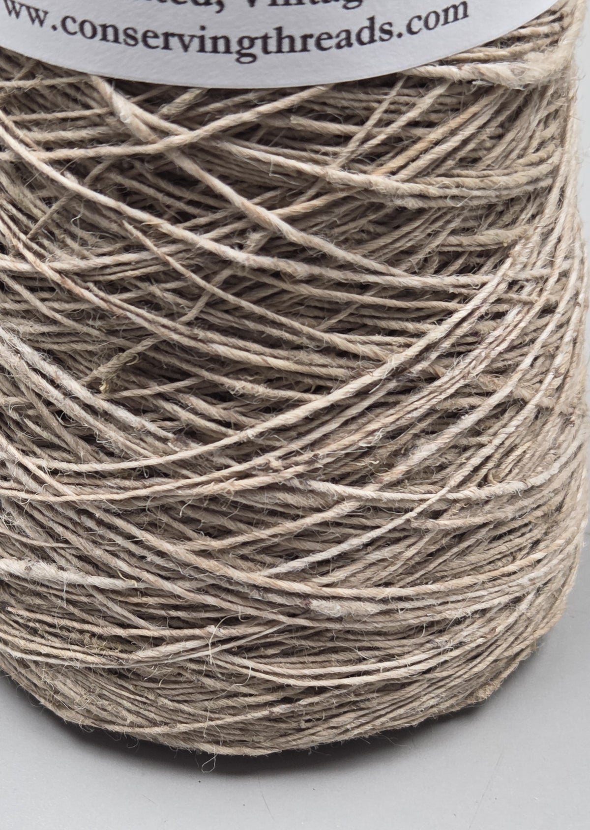 Nettle Yarn, 250 Yards. Hand-Spun Cone. Natural Fiber.