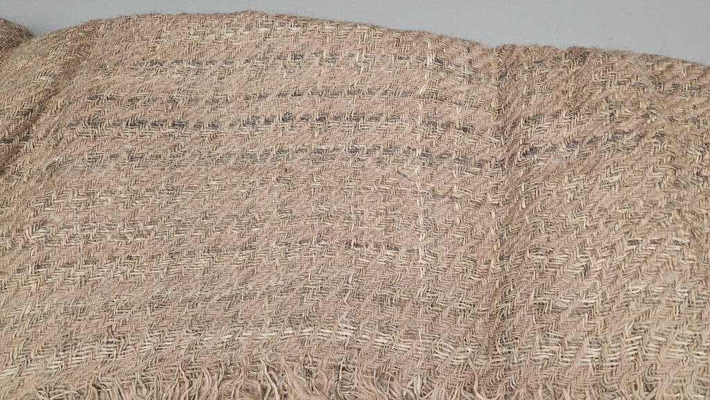 Jute + Hemp Hand-Woven Fabric. By the 1/2 Yard. 100% Plant Fiber. 44" Wide