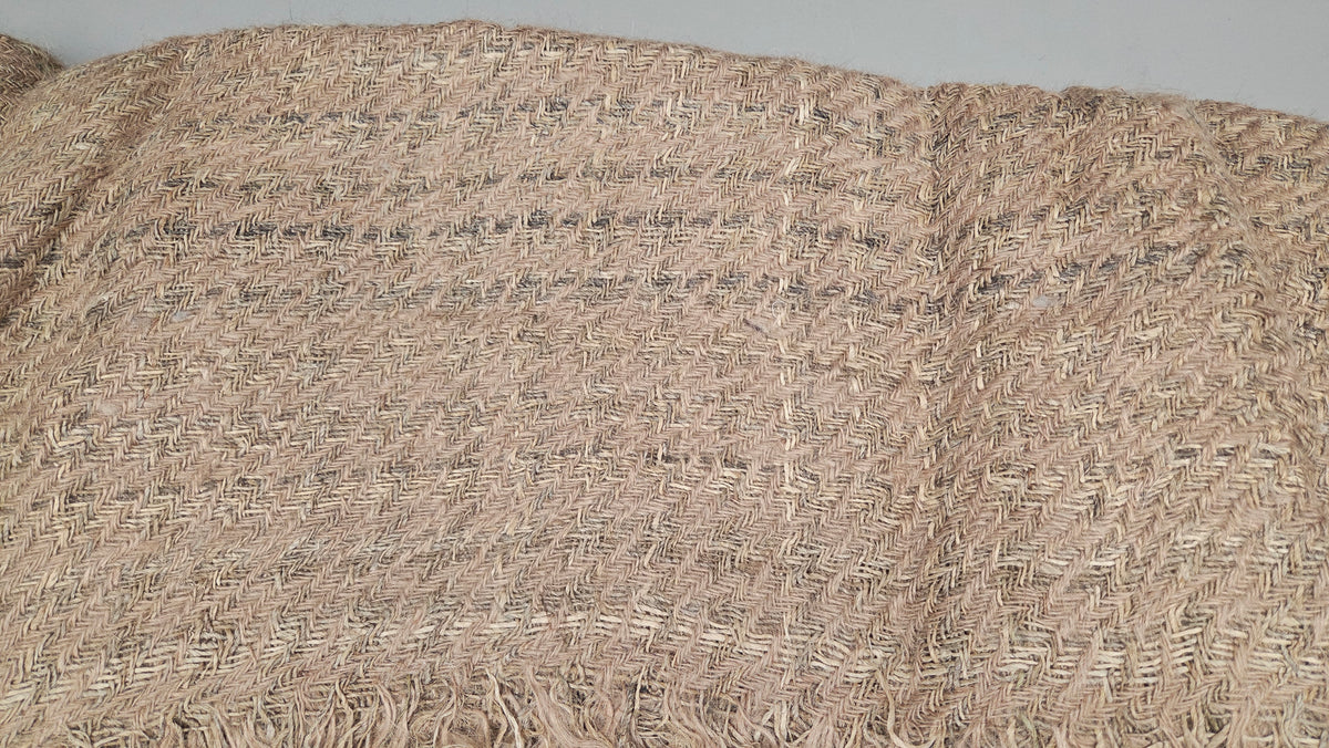 Jute + Hemp Hand-Woven Fabric. By the 1/2 Yard. 100% Plant Fiber. 44" Wide