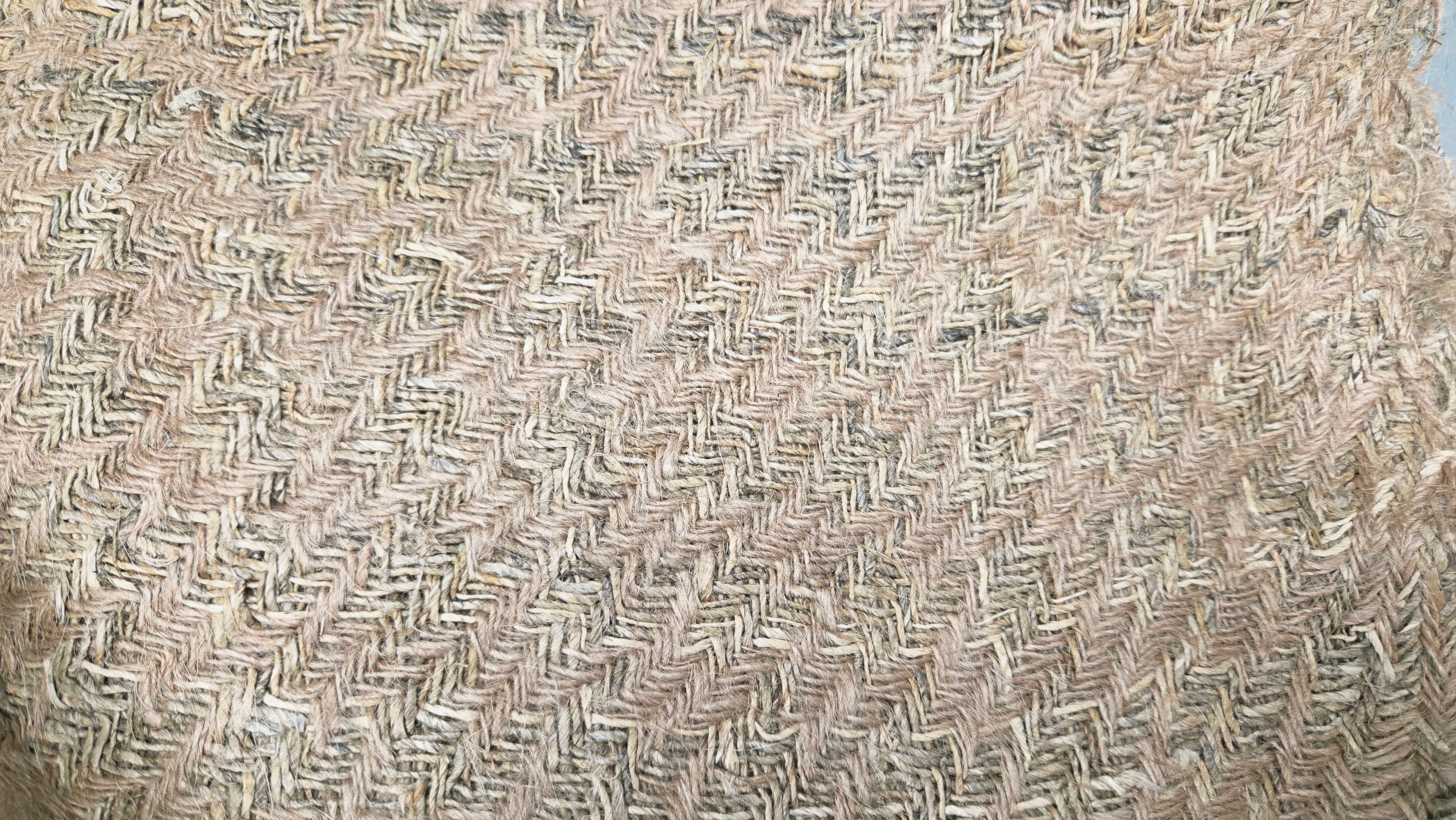 Jute + Hemp Hand-Woven Fabric. By the 1/2 Yard. 100% Plant Fiber. 44" Wide