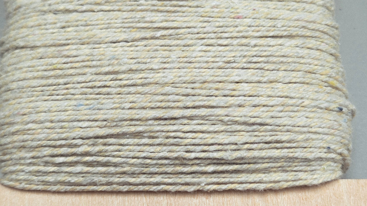 Nettle + Cotton Mini Skeins Yarn Natural. 80 Yards.